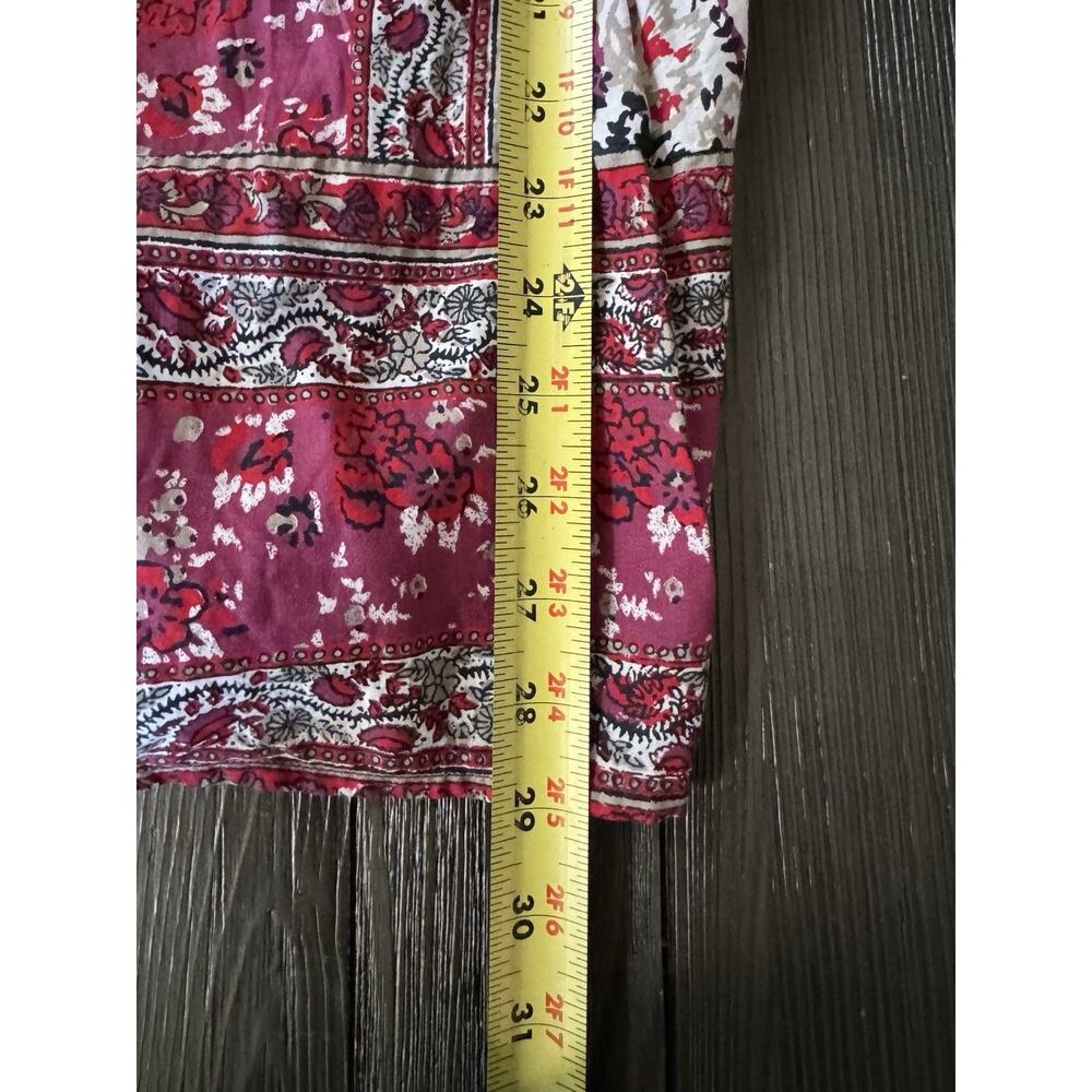 Lucky Brand Peasant Cottagecore Prairie Floral Oversized Boho Tunic Top 1X - Picture 4 of 11